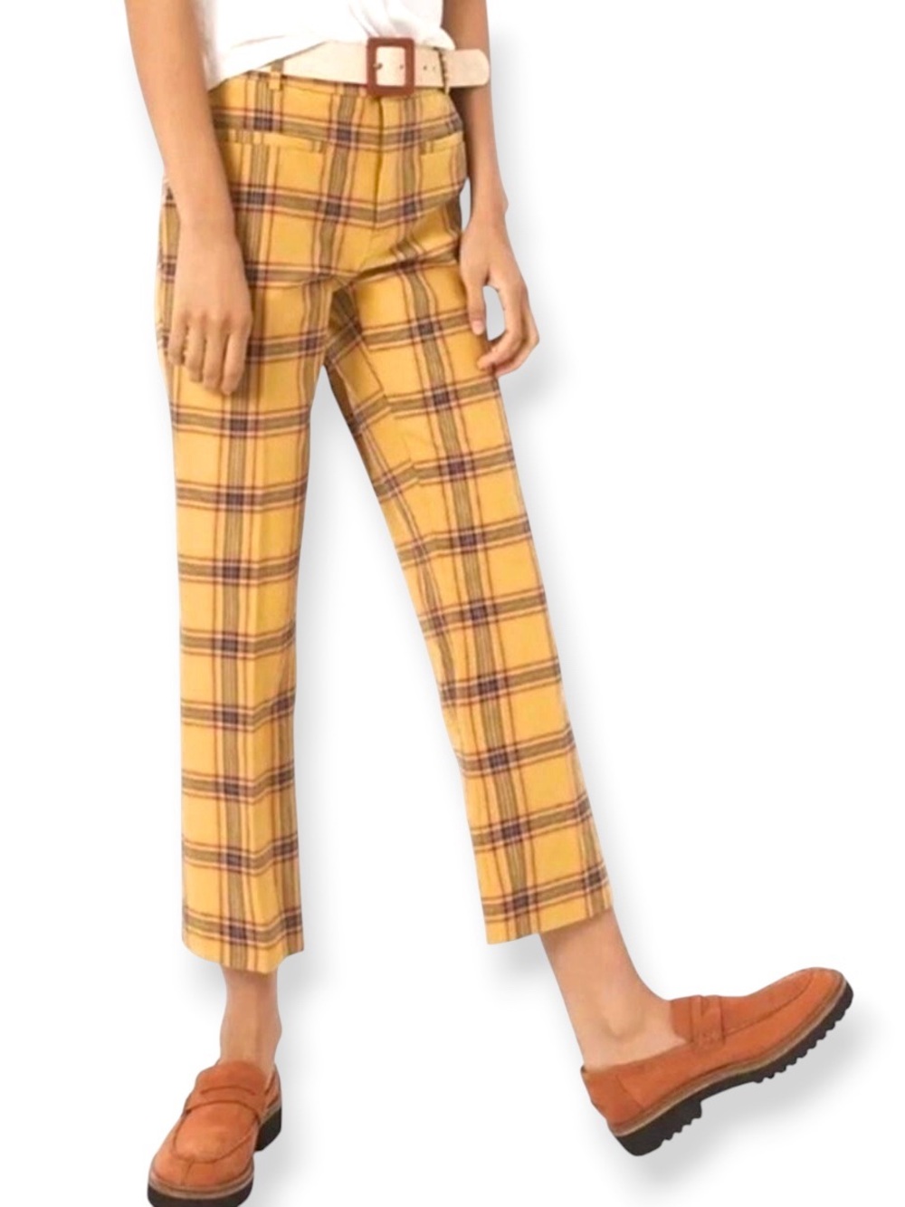 [Anthropologie] Charlie Plaid Trousers